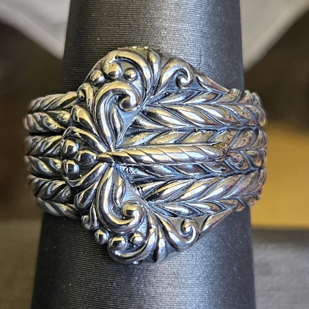 D'Joy Bali Legacy Padian Buckle Ring in Sterling Silver NEW